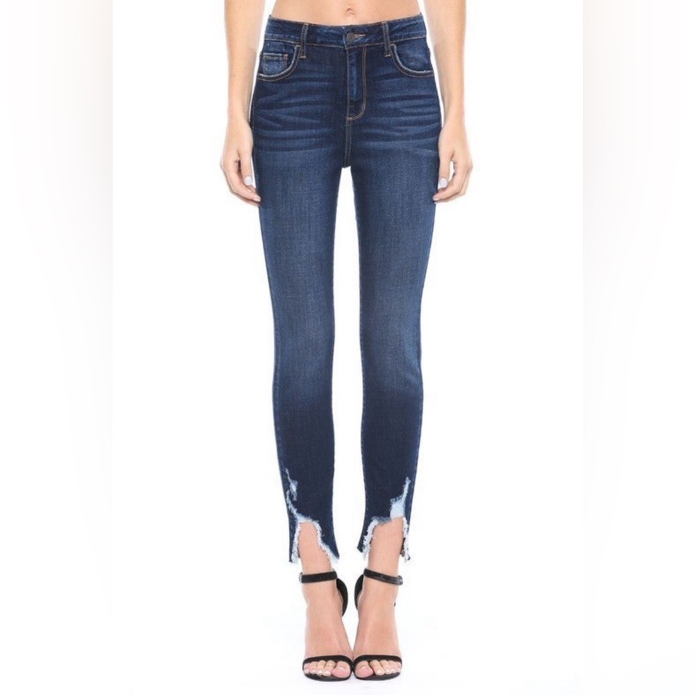 Women's Distressed Cello Blue Jeans